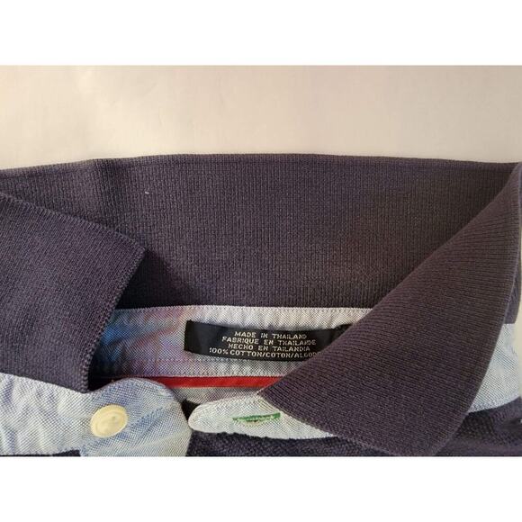 Vtg Tommy Hilfiger Polo Rugby Shirt Mens XL Embroidered Flag Y2k Preppy - Picture 11 of 16